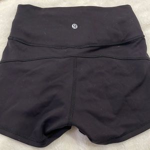 Lululemon black athletic shorts size 4